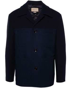 Gucci Giacca Con Decorazione Web - Blu