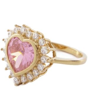 NUMBERING N Dia Hartring 1, Roos/goud Verguleerd - Roze