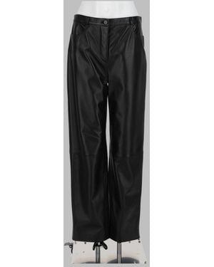 Loulou de Saison 100% Leather Trousers - Black