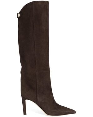 Jimmy Choo Alizze 85 Suede Boots - Brown