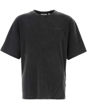 Off-White c/o Virgil Abloh Slate Cotton T Shirt - Black