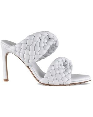 Bottega Veneta Padded Mules - White
