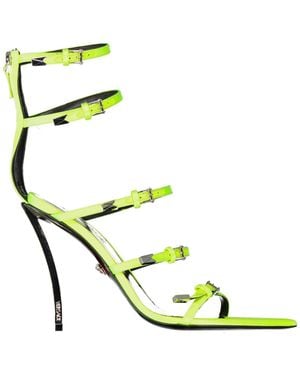 Versace Pin-Point Sandals With 12 Cm Heel - Green