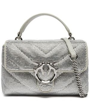 Pinko Umhängetaschen Silber - Grau