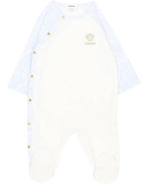 Versace Body mit Füßen Jersey Str. + Jerseystr. Barocco Kids + Ric. Meduse - Weiß
