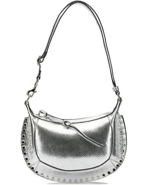 Isabel Marant "Oskan Moon" Small Shoulder Bag - Gray