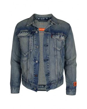 Heron Preston Vintage Denim Jacket With Flap Pockets - Blau