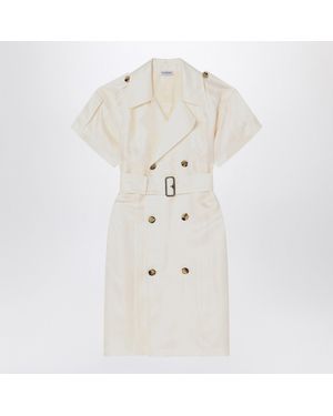 Burberry Ivory Trench Dress In - White