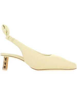 Boyy Pastel Nappa Leather Puffy Court Shoes - Natural