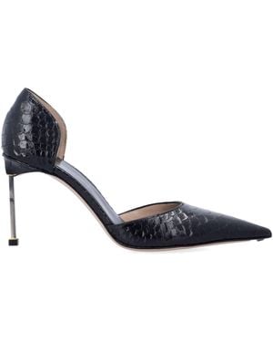 Tom Ford Printed Python Leather Court Shoes - Blue