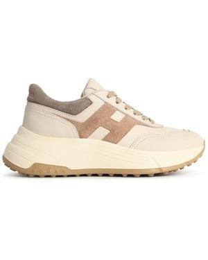 Hogan 'Hi Fi' Lear Sneakers - Natural