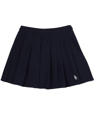 SPORTY&RICH Miniskirt With Logo - Blue