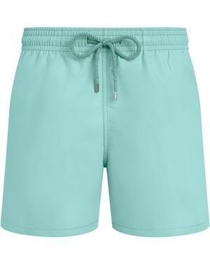 Vilebrequin Moorea Solid Colored Beach Shorts - Blue