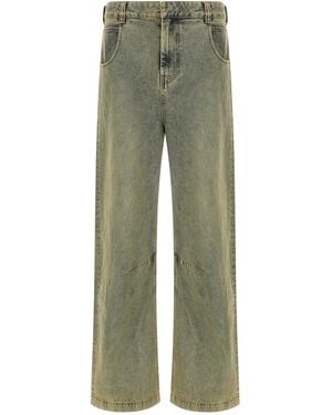 Entire studios Gem Surface Wave Jeans - Green