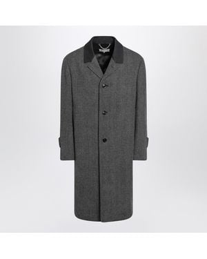 Maison Margiela Single-Breasted Coats - Gray