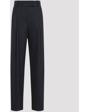 Giorgio Armani Wool Trousers - Blauw