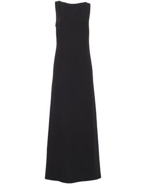 P.A.R.O.S.H. Maxi Dress With Unique Cut-Out Detail - Black