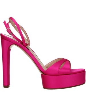 Casadei Sandalen Frauen Satin Fuxia - Pink