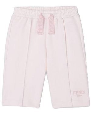 Fendi Short With Logo - Pink