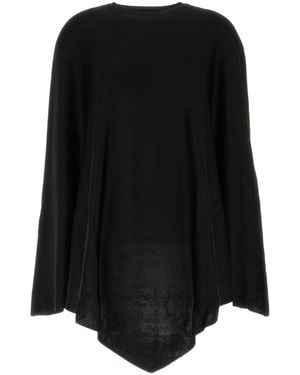 Balenciaga Tube Top With Cape - Black