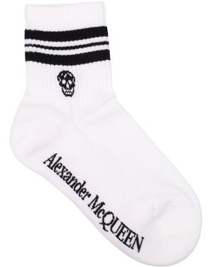 McQueen 'Calzini E Calzini Cotone Bianco/Nero