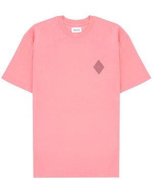 AMISH T-Shirt Con Logo - Pink