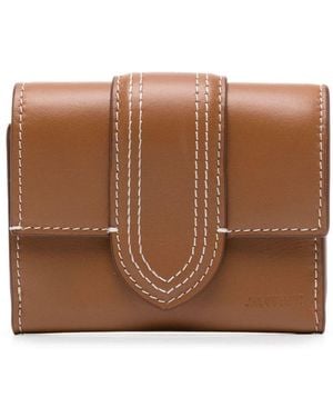 Jacquemus Le Compact Bambino Leather Wallet - Brown