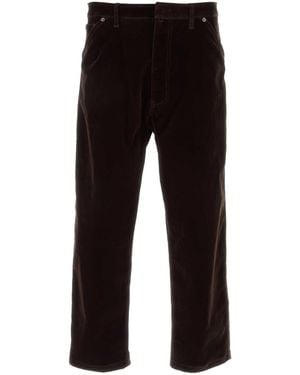 Prada Dark Velvet Denim Pant - Black