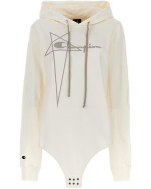 Rick Owens Champion X Hooded Bodysuit - White