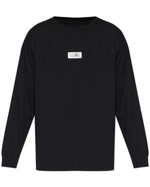MM6 by Maison Margiela Cotton T-Shirt - Blue