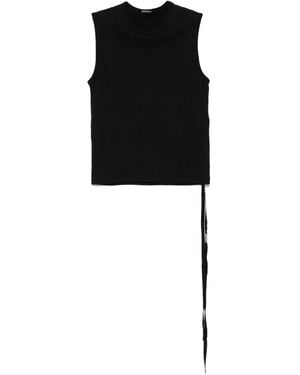 Ann Demeulemeester Biba Sleeveless Top With "Eternal Roses" Print B0012843Fa206099 - Black