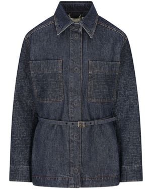 Fendi Denim Cotton Jacket - Blue