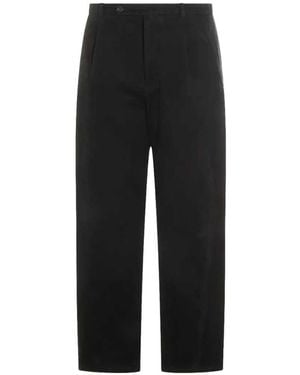 Jil Sander Straight-Leg Cotton Pants - Black