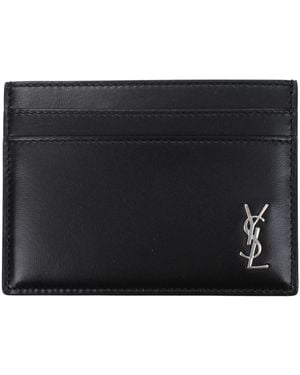 Saint Laurent Document Holder Leather - Black