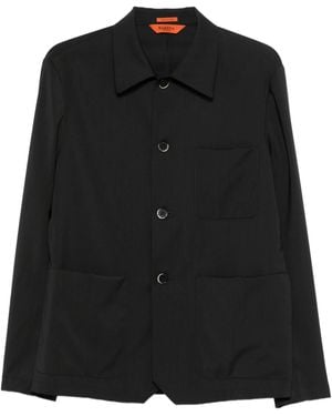 Barena Overshirt Visal Tropical - Black
