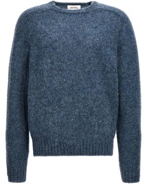 Harmony Shaggy Sweaters And Cardigans - Blue