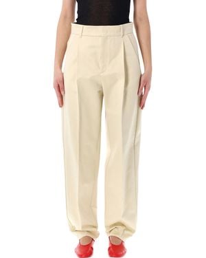 Soeur Graham Tailored Organic Cotton Pants - Natural