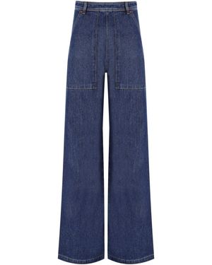 Weekend by Maxmara Patroni Wide Leg Jeans - Blauw