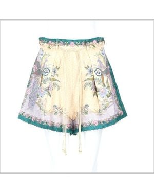 Zimmermann Shorts Indra Linen - White