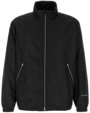 Jil Sander Mock Collar Jacket - Black