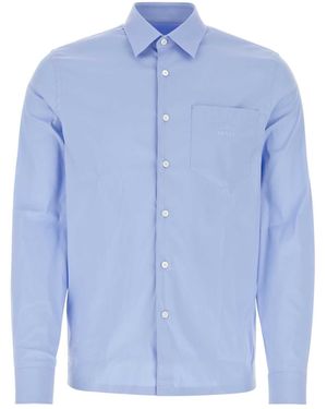 Prada Powder Poplin Shirt - Blue