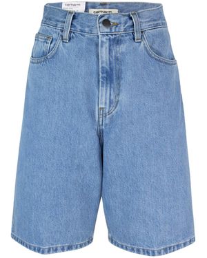 Carhartt Bermuda W 'Brandon Blue Stone Washed - Bleu
