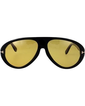 Tom Ford Aviator Sunglasses Ft0988 01 E - Black