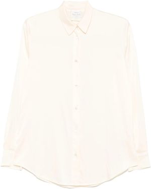 Forte Forte Essential Heavy Stretch Silk Satin Shirt - White