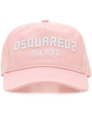 DSquared² Dsquared Cotton Baseball Cap - Pink