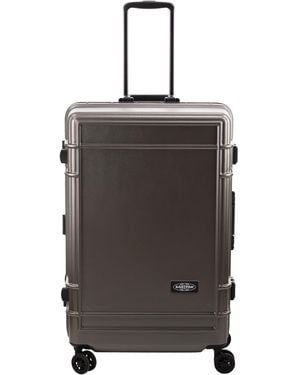Eastpak Hard-Shell Polycarbonate Suitcase With Multidirectional Wheels - Grey