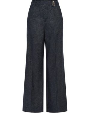 Maliparmi Pantaloni Di Denim A Molla Di Malparti - Blu