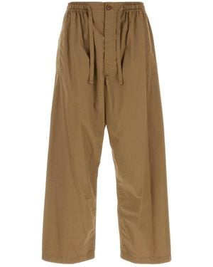 Lemaire Biscuit Cotton Wide-leg Pant - Natural