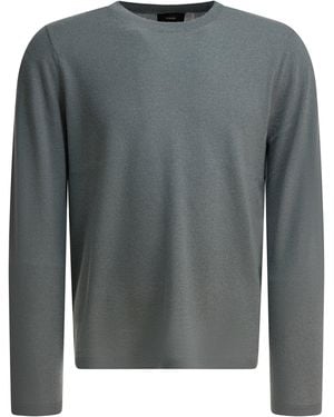 Vince Kasjmier En Zijden Trui Met Ronde Hals - Grijs