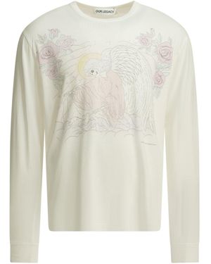 Our Legacy Cruise Crewneck Cotton T-Shirt - White